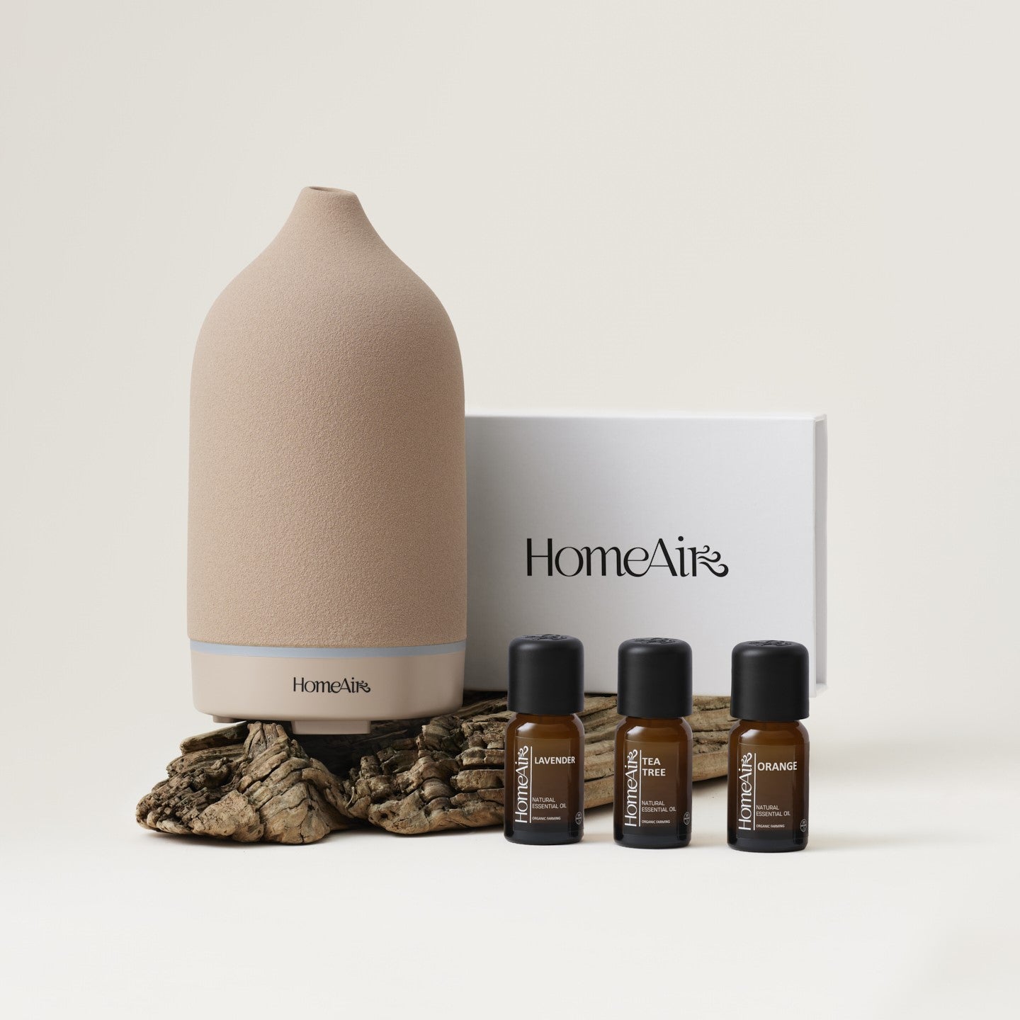 PURE BEIGE KÉSZLET | aromadiffúzor | 3 illóolaj