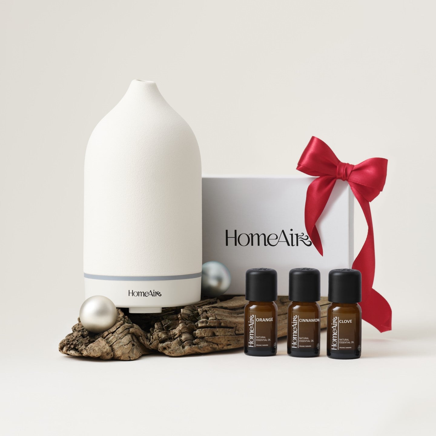 KARÁCSONYI CSOMAG | PURE WHITE aromadiffúzor | 3 karácsonyi olaj