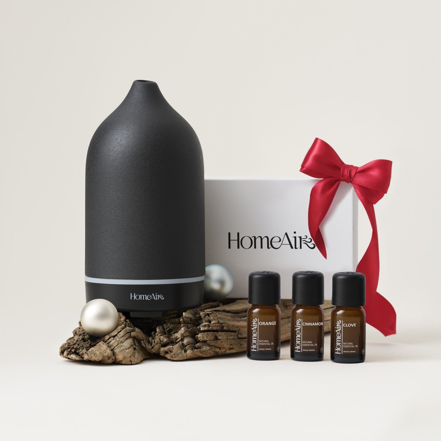 KARÁCSONYI CSOMAG | PURE BLACK aromadiffúzor | 3 karácsonyi olaj