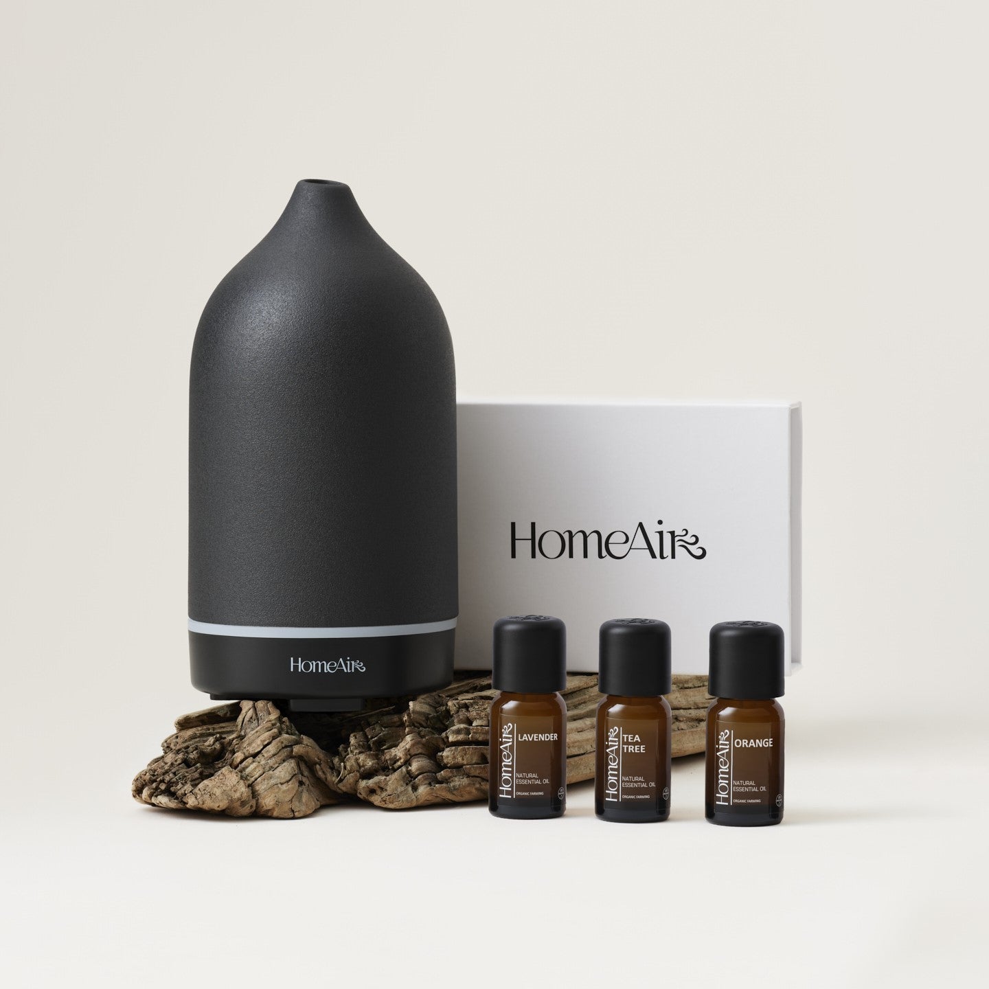 PURE BLACK KÉSZLET | aromadiffúzor | 3 illóolaj
